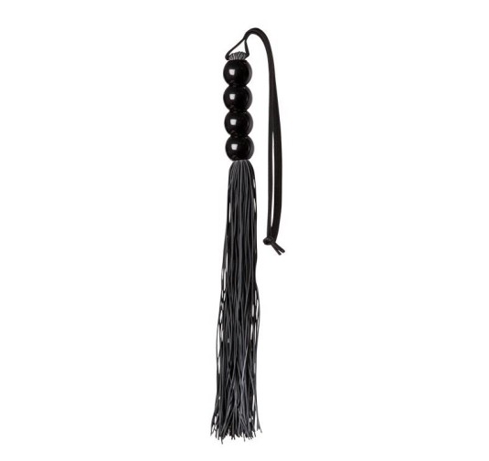 Pejcz-GP SILICONE FLOGGER WHIP BLACK